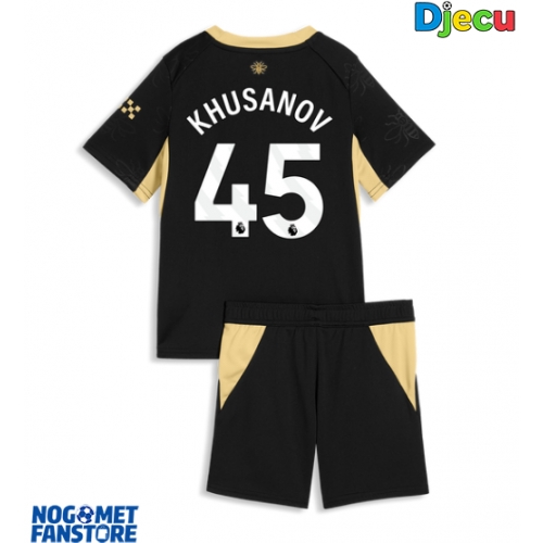 Manchester City Abdukodir Khusanov #45 Gostujuci Dres za djecu 2026-27 Kratak Rukav (+ Kratke hlače)